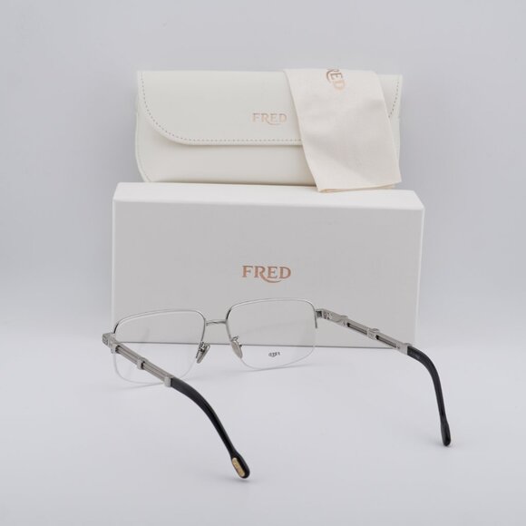 Fred FG50039U 016 Eyeglasses Palladium 58mm Rectangle Frame - Picture 9 of 9